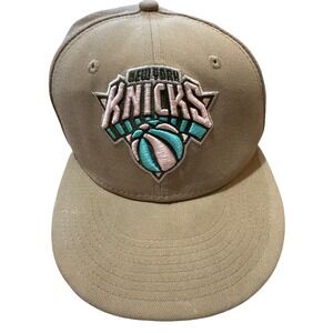 New Era 59FIFTY New York Knicks‎ Fitted Hat Sz 7 Khaki Tan Pastel Retro sold out